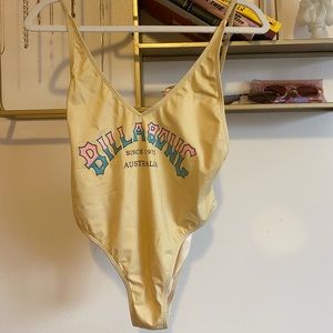 Yellow billabong one piece